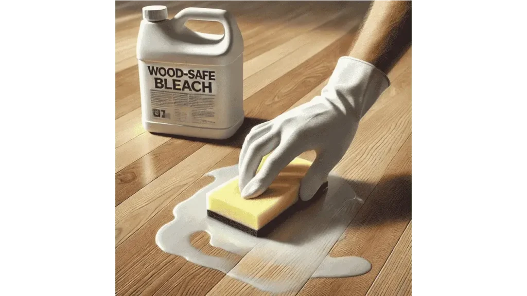 bleach your wood floors