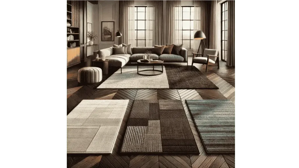 color rug for dark wood floors