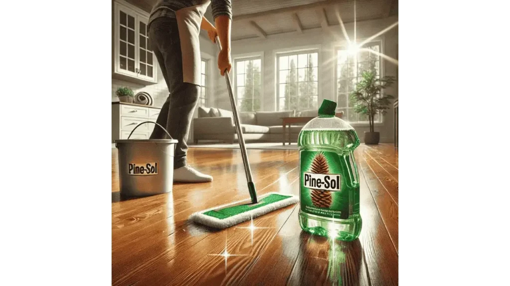 can pinesol be used on wood floors