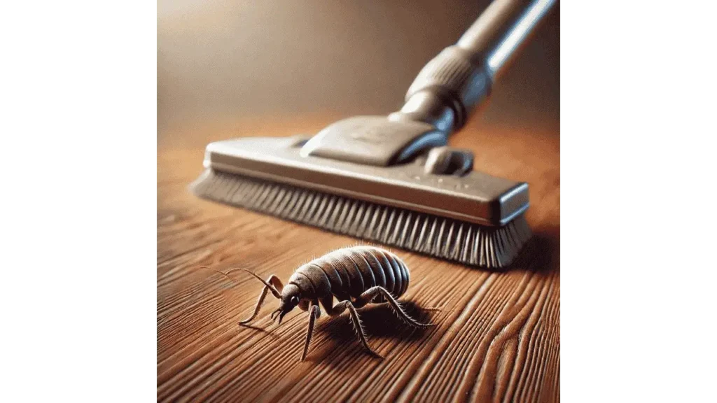 get rid of fleas wood floors