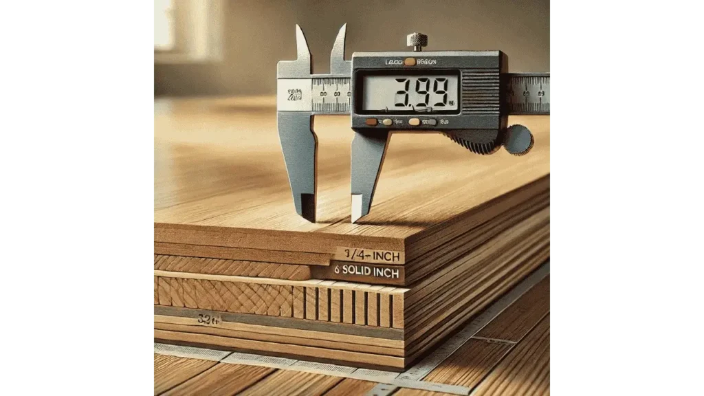 thickness of wood flooring