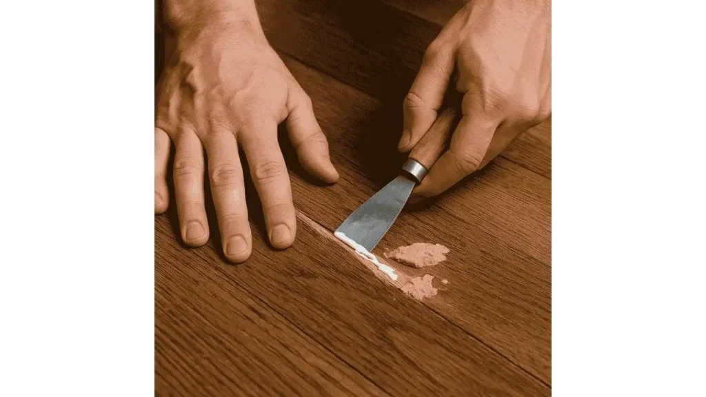 how to fix splintered wood floor.