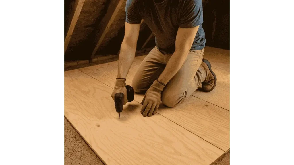 what size plywood for attic floor