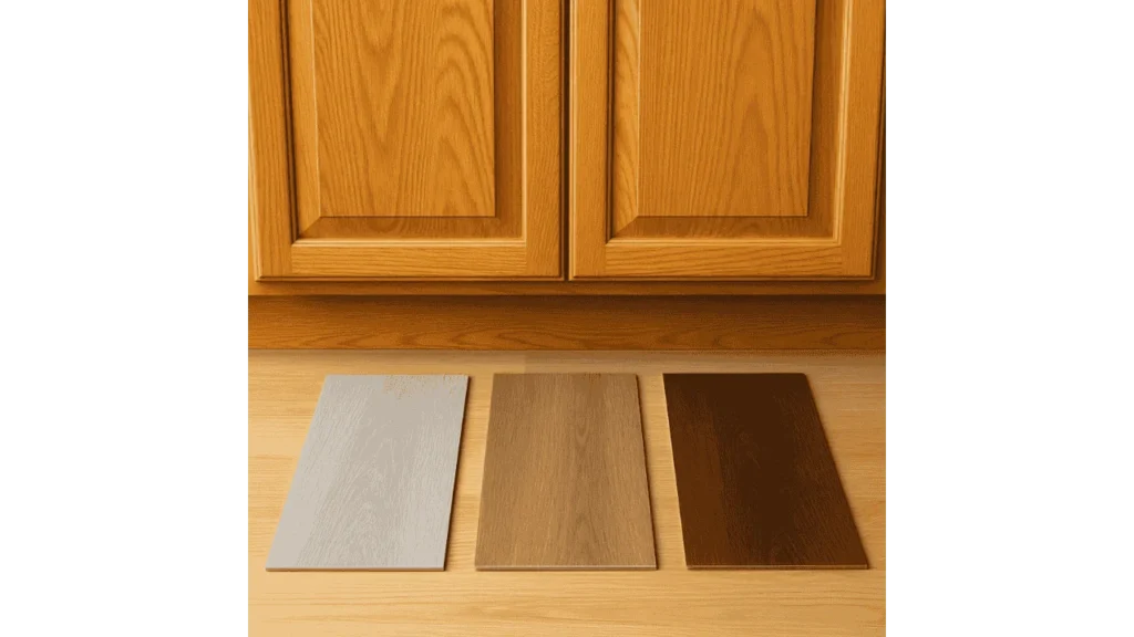 What Color of Vinyl Plank Flooring Will Be Right with Honey Oak Cabinets.
