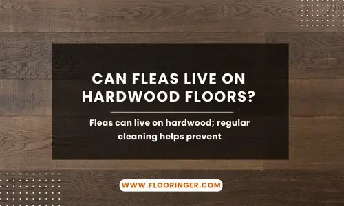 can fleas live on wood floors