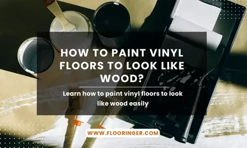 how to paint vinyl floors to look like wood